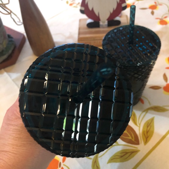 NEW ONE Starbucks 2021 Holiday Jeweled Cold Tumbler Christmas Tree Green 16oz - Picture 5 of 7